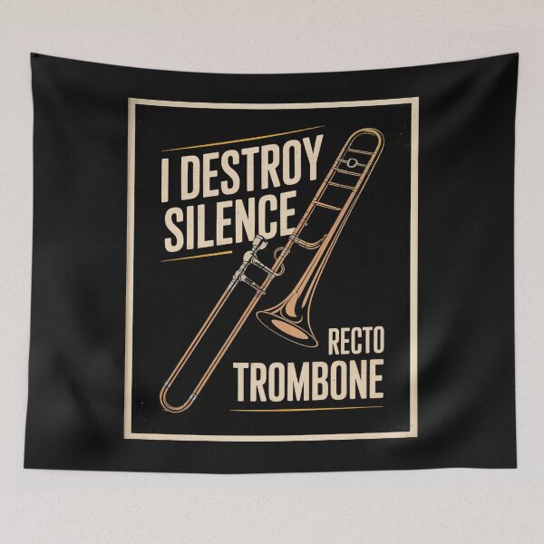Item preview, I Destroy Silence Recto Trombone designed and sold by SignumShop.