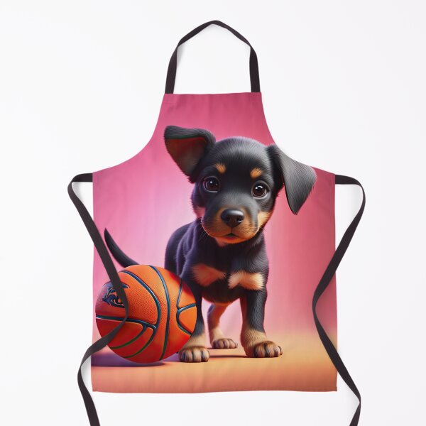Item preview, Puppy playing basketball designed and sold by Colin Bentham.