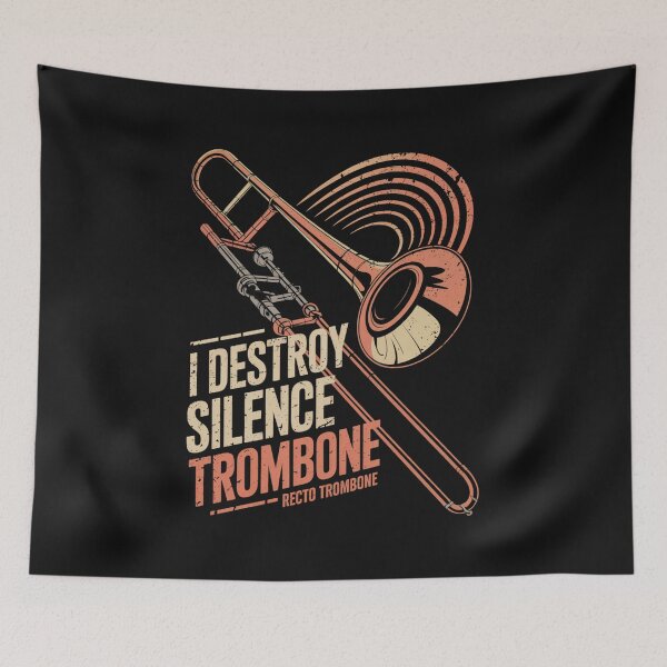Item preview, I Destroy Silence Recto Trombone designed and sold by SignumShop.