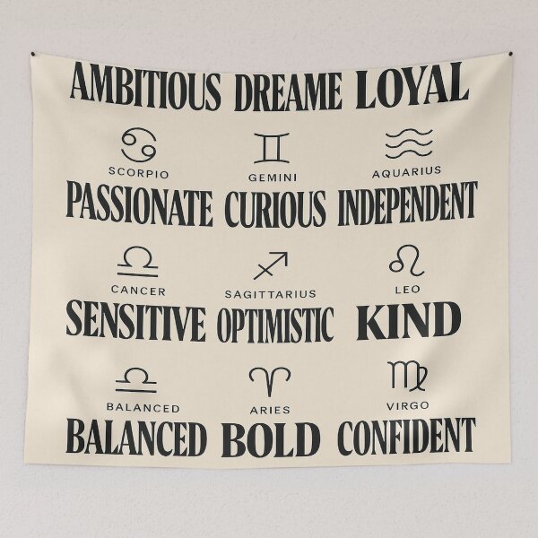 Item preview, Traits of Astrological Signs designed and sold by GalenaDeco.