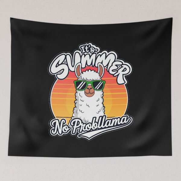 Item preview,  Funny It's Summer No Probllama For Llama Lovers  designed and sold by ViktoonShirts.