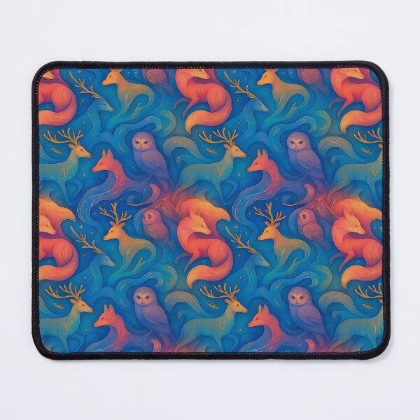 Item preview, Twilight Deer - Seamless Mystical Forest Pattern designed and sold by DarkPhoenix914.