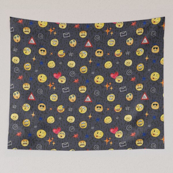 Item preview, 090 Emojis Black BG designed and sold by monika-holle.