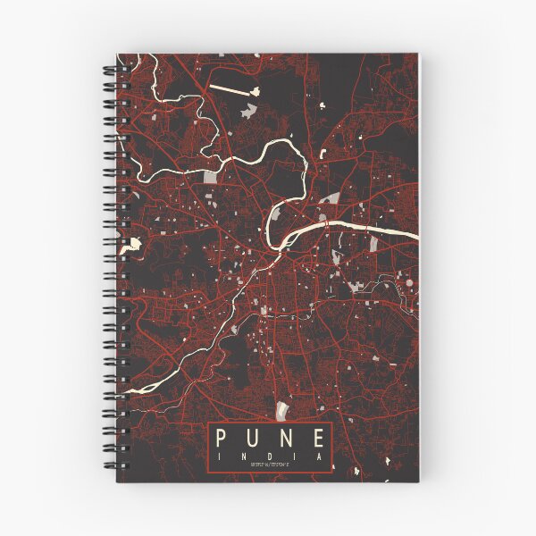 Item preview, Pune City Map of Maharashtra, India - Vector designed and sold by deMAP.