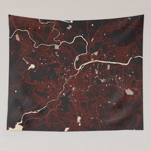Item preview, Pune City Map of Maharashtra, India - Vector designed and sold by deMAP.