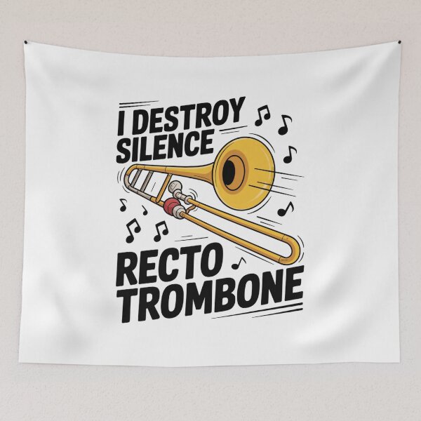 Item preview, I Destroy Silence Recto Trombone designed and sold by SignumShop.