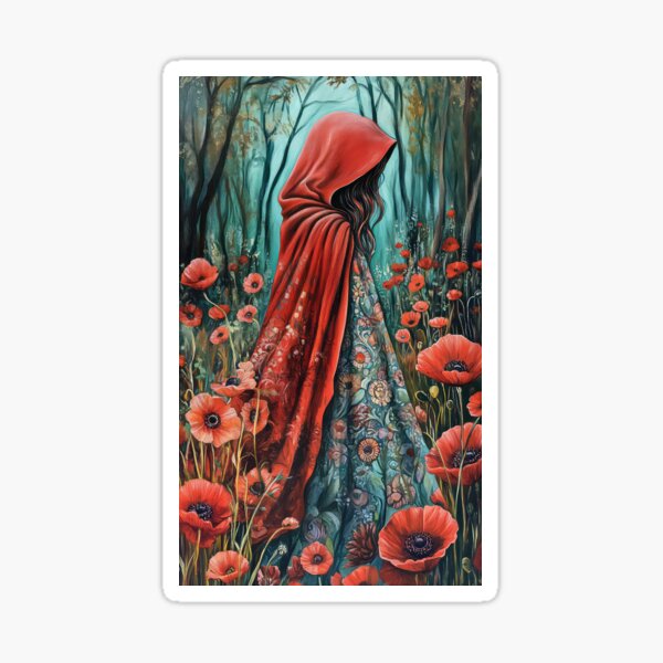 Item preview, Little Red Riding Hood Poppies designed and sold by thewandswant.