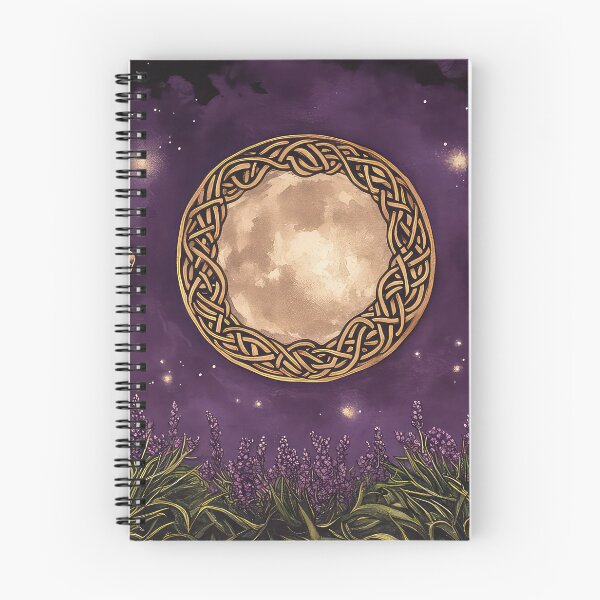 Item preview, Two Hares Moon Gazing at Celtic Moon in Lavender designed and sold by thewandswant.