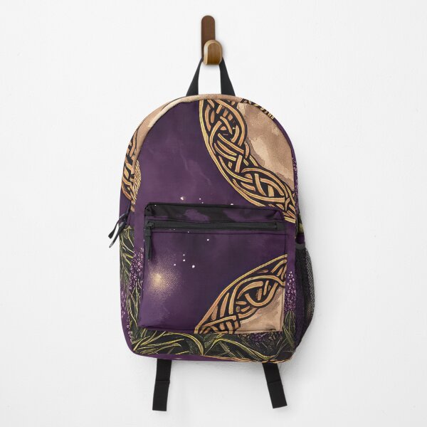 Item preview, Two Hares Moon Gazing at Celtic Moon in Lavender designed and sold by thewandswant.