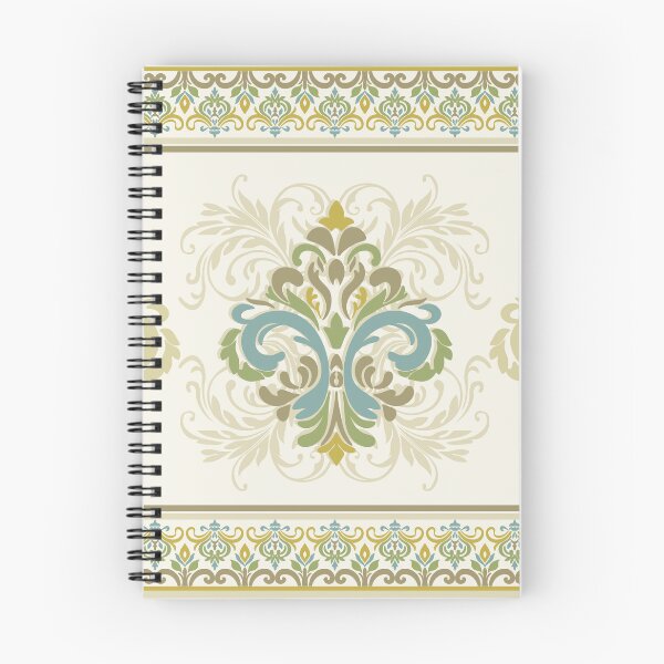 Item preview, Seamless border vintage damask pattern in soft tones. designed and sold by Alynek-Design.