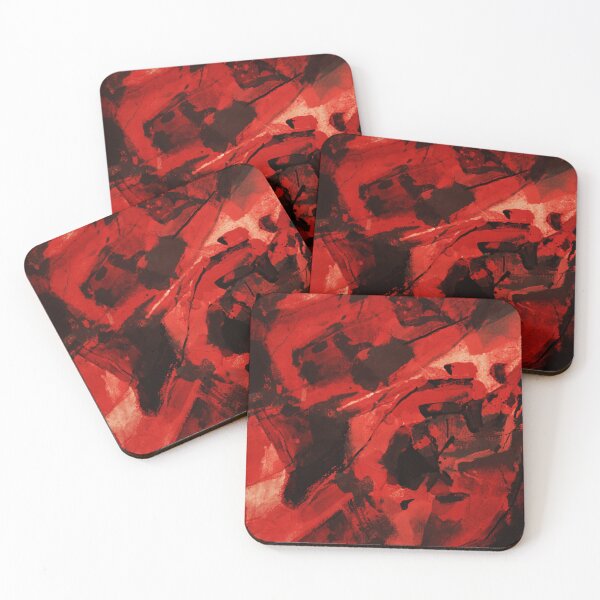Item preview, Red Galaxies High contrast watercolor abstraction designed and sold by NickDedidis.