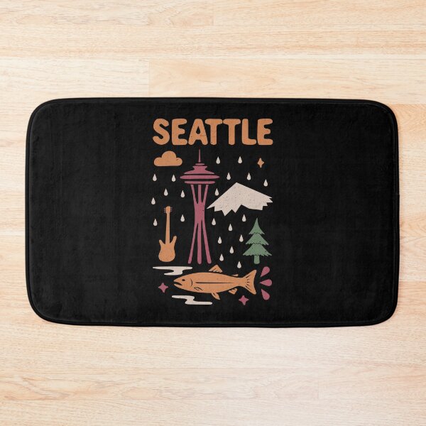 Item preview, Seattle Retro Skyline designed and sold by Marny Design.