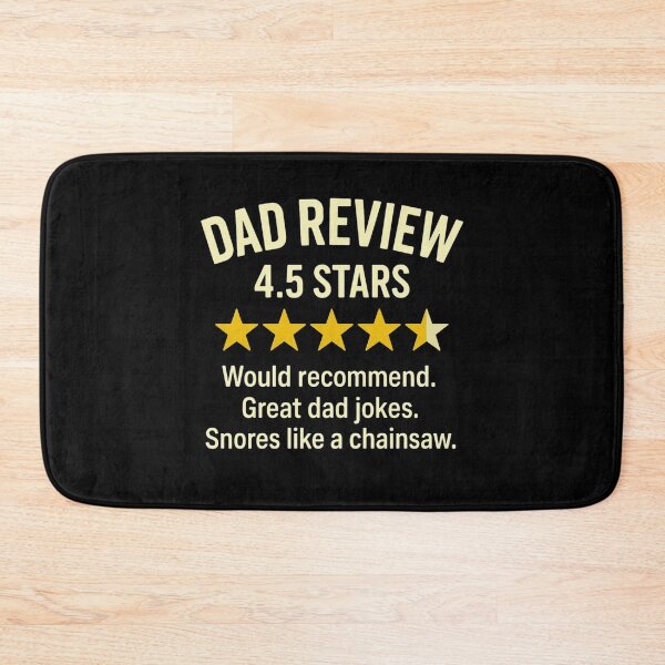 Item preview, Dad Review 4.5 Stars Funny Sarcastic Joke for Father Humor designed and sold by BunBuntheDog-.