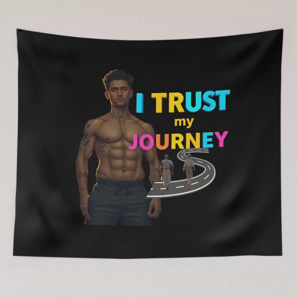 Item preview, I TRUST MY JOURNEY T-SHIRT – Inspirational Motivational Unisex Graphic Tee designed and sold by Mikel-empire.
