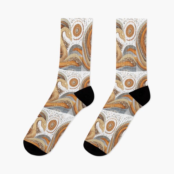 Item preview, Authentic Aboriginal Art emu and a snake #3 designed and sold by JanChryzostom.