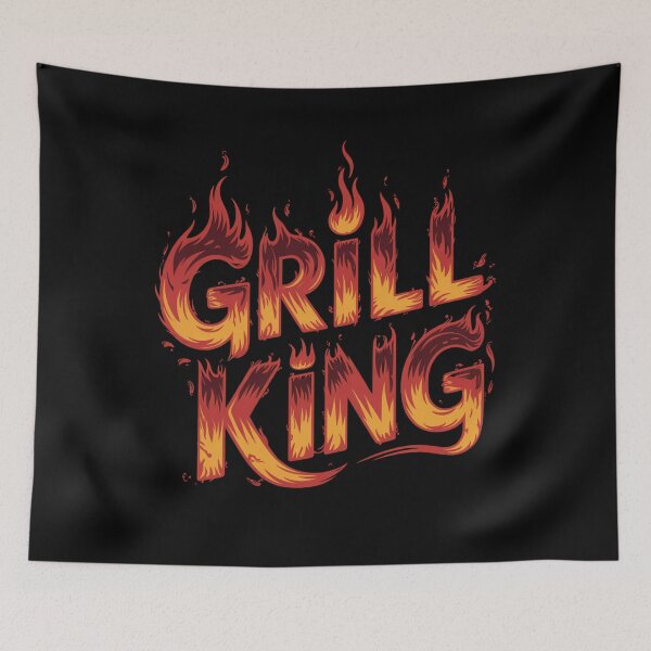 Item preview, Grill King – Bold Father's Day BBQ Design for the Ultimate Grill Master designed and sold by Ela-graphicwiz.