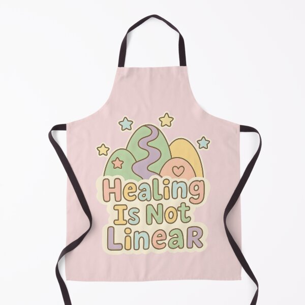 Item preview, Healing Is Not Linear Pastel Mental Health designed and sold by thecatcouch.