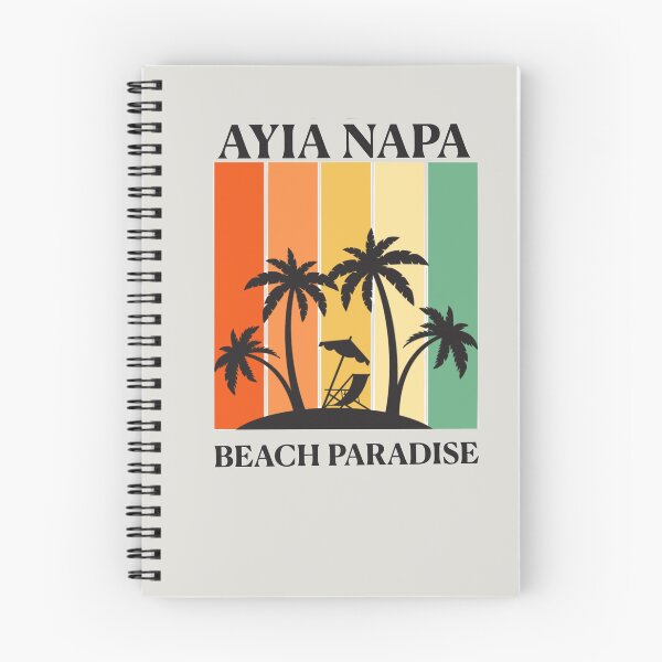 Item preview, Ayia Napa Retro Beach Design – Palm Trees & Sunset Stripes designed and sold by CreationbyNiki.