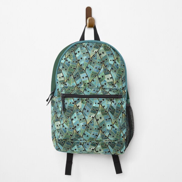Item preview, Mod Monstera Tropic Nouveau in Blue Green and Golden Yellow designed and sold by micklyn.