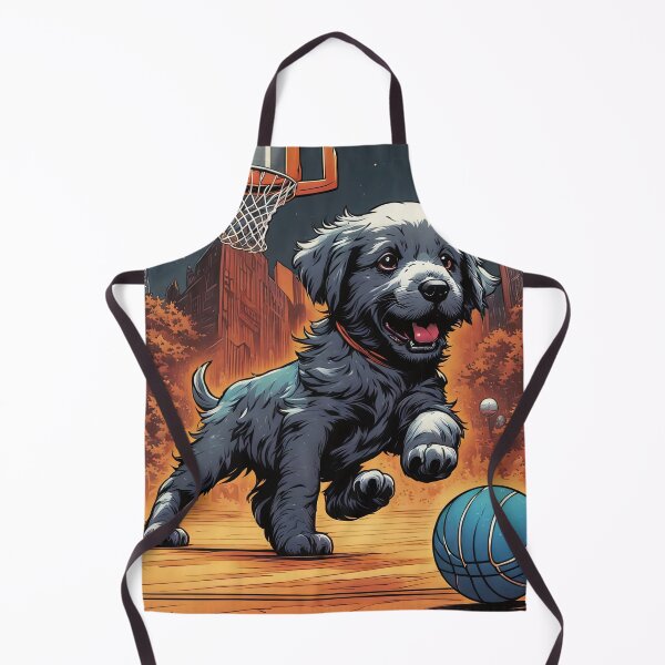 Item preview, Puppy playing basketball designed and sold by Colin Bentham.