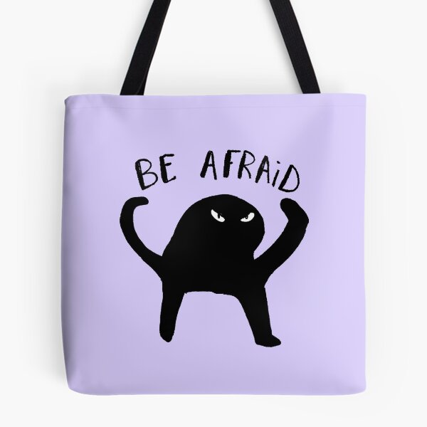 Item preview, Be Afraid Weird angry cat designed and sold by Mimi_Designs.