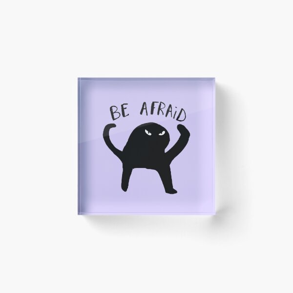 Item preview, Be Afraid Weird angry cat designed and sold by Mimi_Designs.