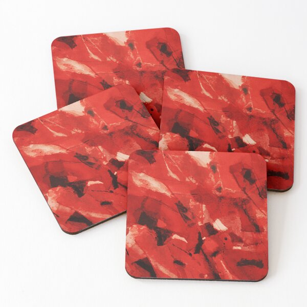 Item preview, Abstract Waves , Vivid Red and White  designed and sold by NickDedidis.