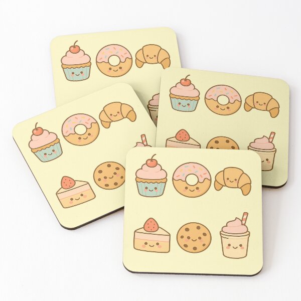 Item preview, Kawaii Sweet Treats Pattern - Cute Pastel Desserts Seamless Design designed and sold by GinColorist.