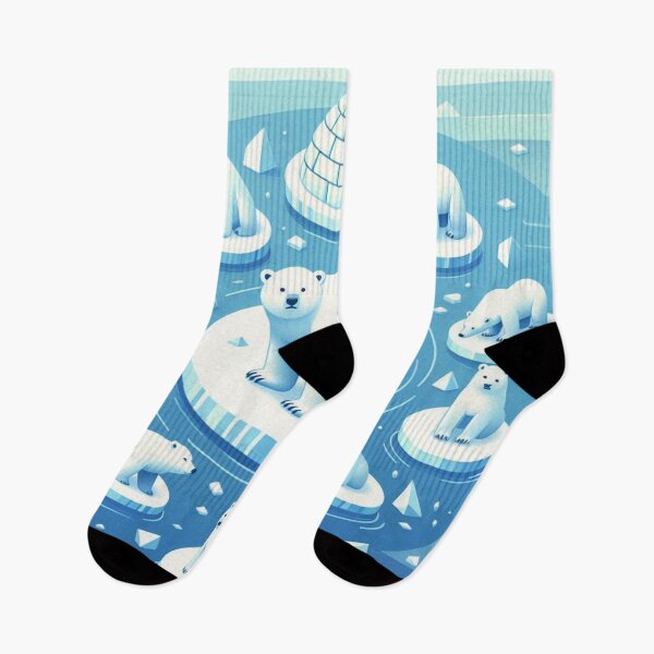 Item preview, Polar bears on an icy panorama designed and sold by Sigtrix.