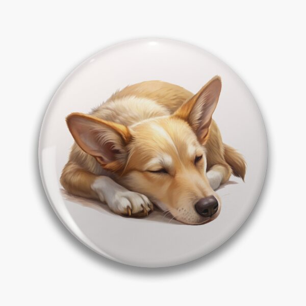 Item preview, A cute sleeping dog designed and sold by knappidesign.