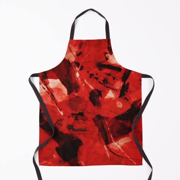 Item preview, Abstract Storms , Vibrant Red , white and black on paper designed and sold by NickDedidis.