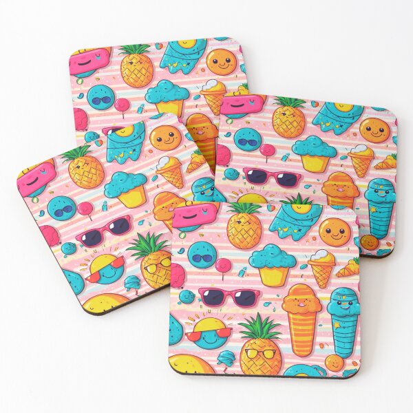 Item preview, Stay Chill with Cool Buddy – Retro Stripes & Doodles designed and sold by Luckylife12.