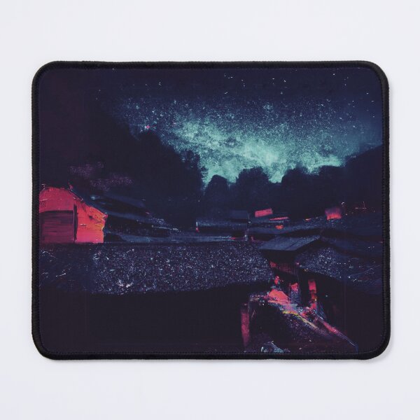 Item preview, starry night in an ancient town designed and sold by MerryCrown.