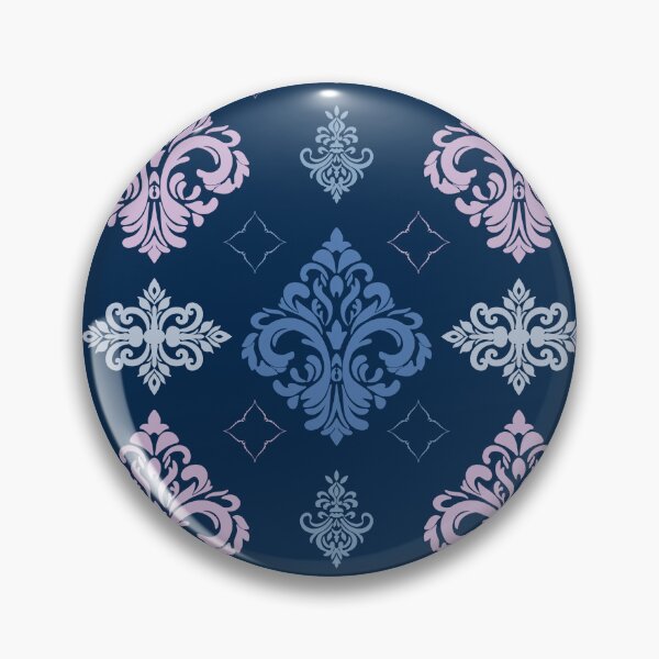 Item preview, Seamless vintage damask pattern in blue tones designed and sold by Alynek-Design.