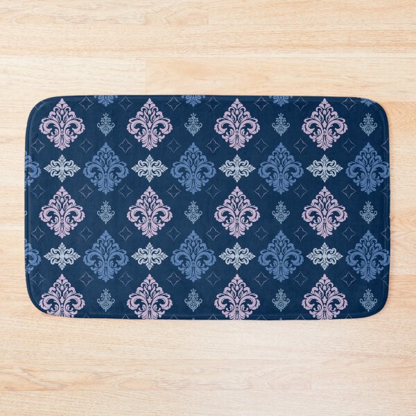 Item preview, Seamless vintage damask pattern in blue tones designed and sold by Alynek-Design.