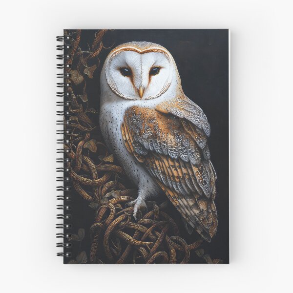 Item preview, Barn Owl sat on a Celtic Knot Tree designed and sold by thewandswant.