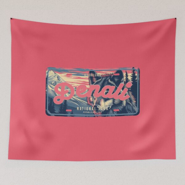 Item preview, Denali National Park License Plate designed and sold by Wild-Co.