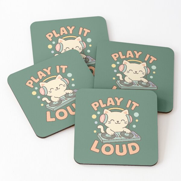 Item preview, Play It Loud – DJ Cat Kawaii Style designed and sold by GinColorist.