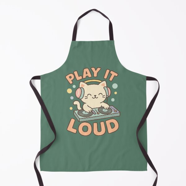 Item preview, Play It Loud – DJ Cat Kawaii Style designed and sold by GinColorist.