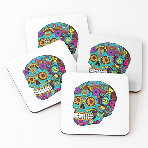 Item preview, Skull Mexicans Colorful bicycle, art, dia de los muertos, jockey parts designed and sold by Pedal Canvas.