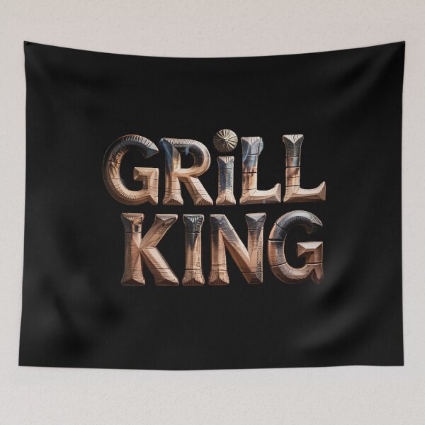 Item preview, Grill King – Bold Father's Day BBQ Design for the Ultimate Grill Master designed and sold by Ela-graphicwiz.