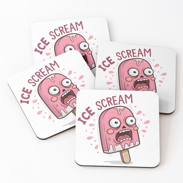 Item preview, Funny Ice Cream Scream Cartoon Pun Design designed and sold by Anastasiia Lang.