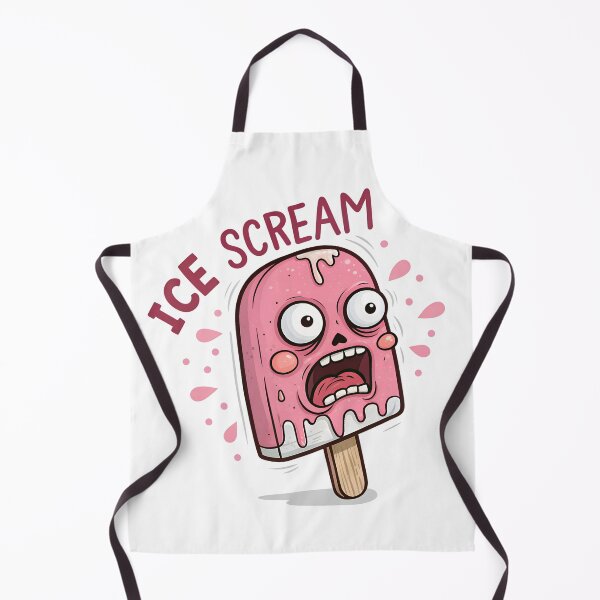 Item preview, Funny Ice Cream Scream Cartoon Pun Design designed and sold by Anastasiia Lang.
