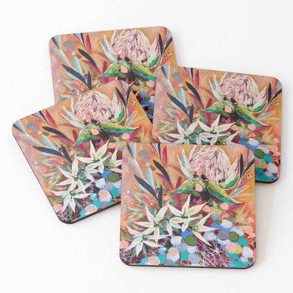 Item preview, Autumn Protea and flannel flowers designed and sold by AnniesArtWorx.