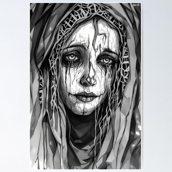 Vista previa del artículo con la obra «Fantasma Llorón: La Leyenda de La Llorona», diseñado y vendido por KillerCult.