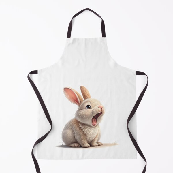 Item preview, A cute yawning rabbit illustration designed and sold by knappidesign.