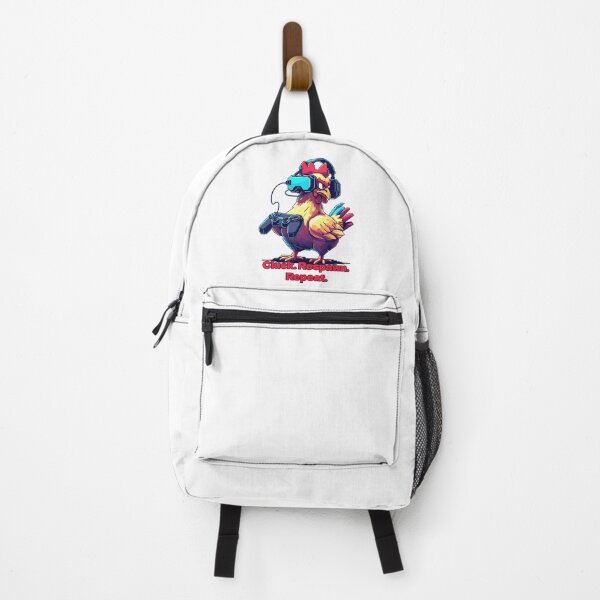 Item preview, Cluck Respawn Repeat Gamer Chicken Pixel Art Design designed and sold by MythicCotton.