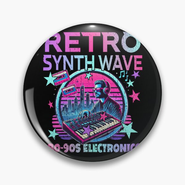 Item preview, RETRO SYNTHWAVE 80-90s ELECTRONICS vintage electronic music analog synths musician  designed and sold by Jt41.