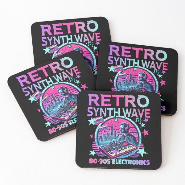 Item preview, RETRO SYNTHWAVE 80-90s ELECTRONICS vintage electronic music analog synths musician  designed and sold by Jt41.