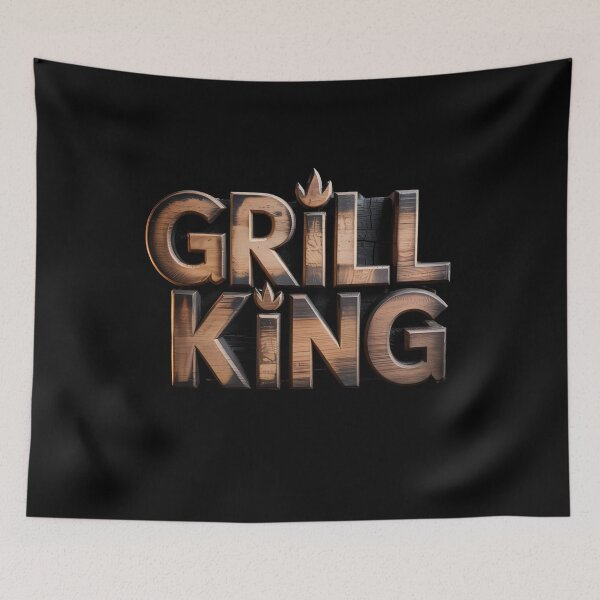 Item preview, Grill King – Bold Father's Day BBQ Design for the Ultimate Grill Master designed and sold by Ela-graphicwiz.